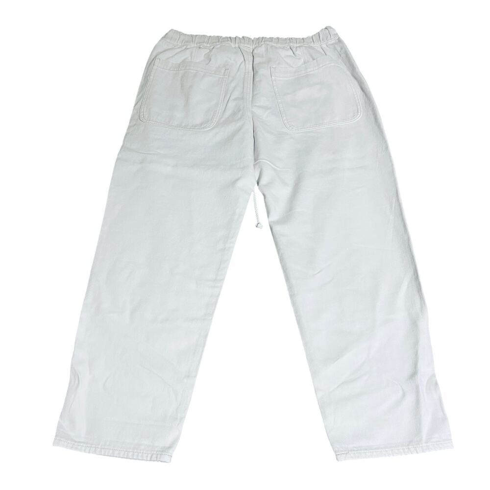 NWT J.Crew Drawstring Pants Size 32 Soft White Causal Comfortable 100% Cotton - Picture 5 of 12